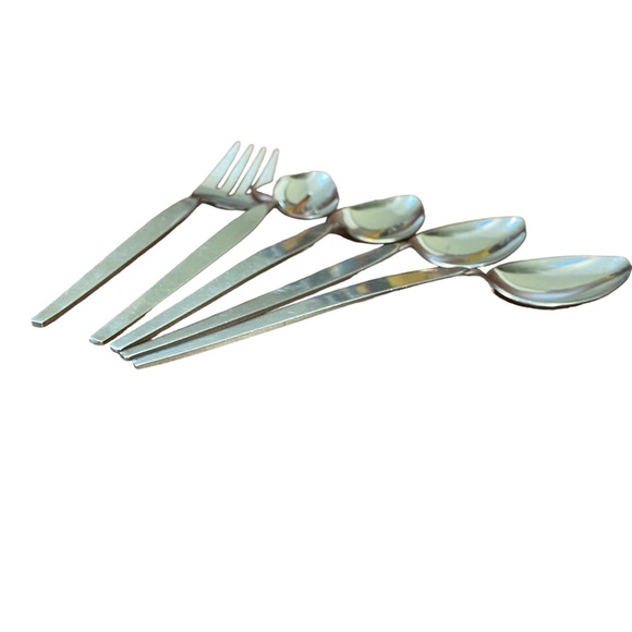 Vintage Oneida Community Stainless Serving Utensils & Large Spoons - Picture 4 of 7